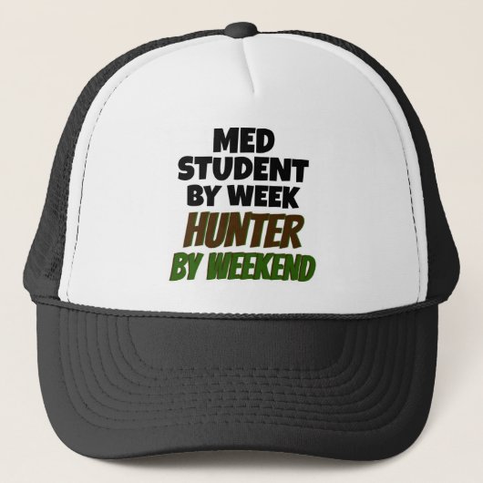 Casquette Med Student Loves Hunts (Devant)