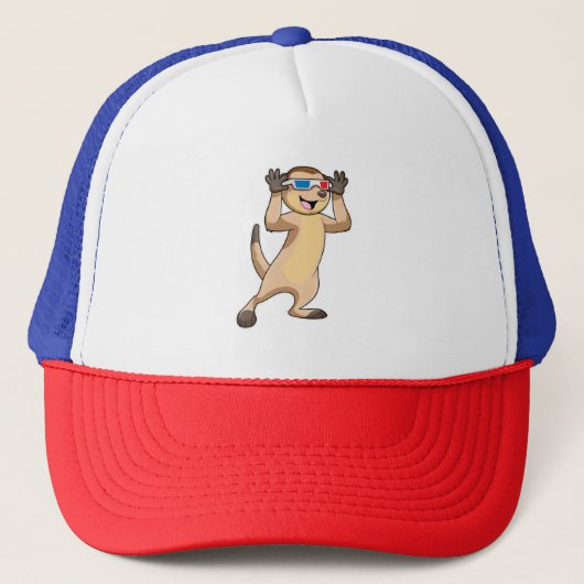 Casquette Meerkat avec lunettes (Devant)
