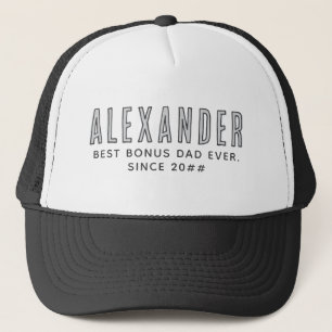 Casquette Meilleur Bonus Papa Depuis 20XX Moderne Simple Pre