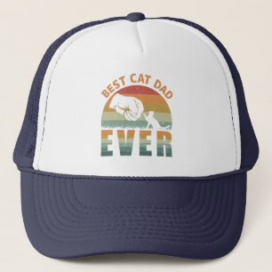 Casquette Meilleur Chat Papa Jamais Trucker Chapeau
