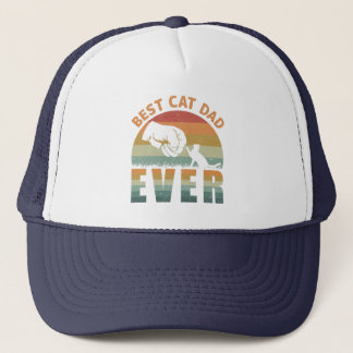 Casquette Meilleur Chat Papa Jamais Trucker Chapeau