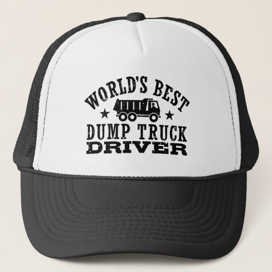 Casquette Meilleur Chauffeur de Camion de Pompage au monde (Devant)