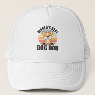 Casquette Meilleur chien papa doux Chien Corgi Chien couché