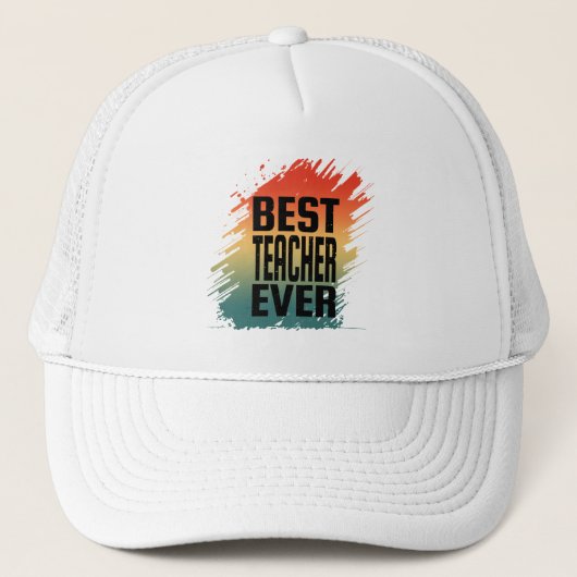 CASQUETTE MEILLEUR ENSEIGNANT JAMAIS (Devant)