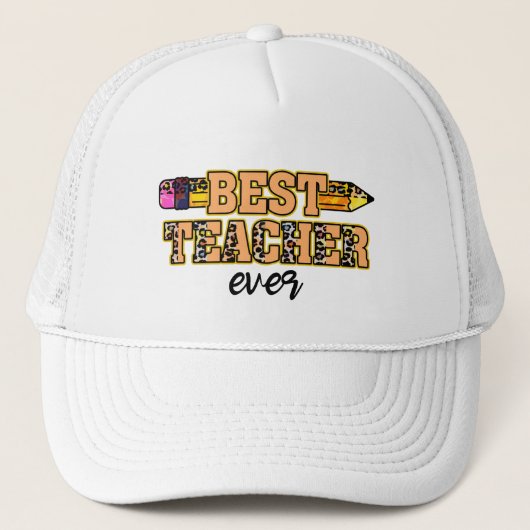 Casquette Meilleur enseignant jamais (Devant)