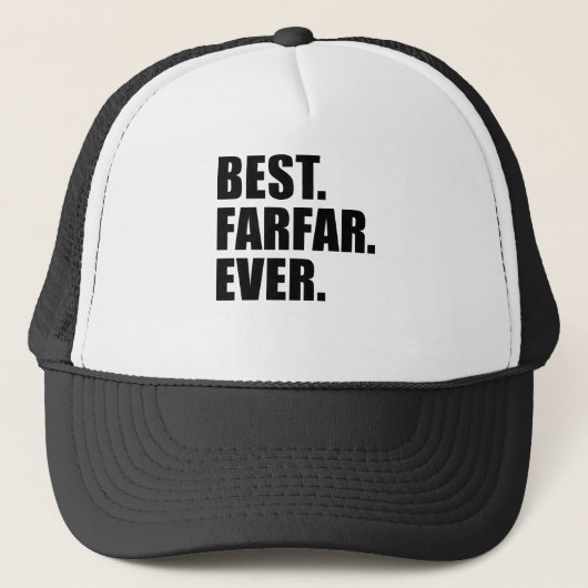 Casquette Meilleur. Farfar. Jamais. (Devant)