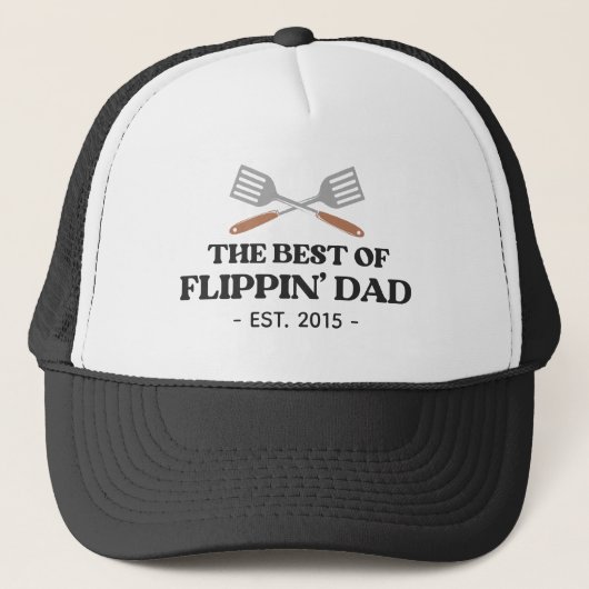 Casquette Meilleur Flippin Papa Spatula Funny Retro (Devant)