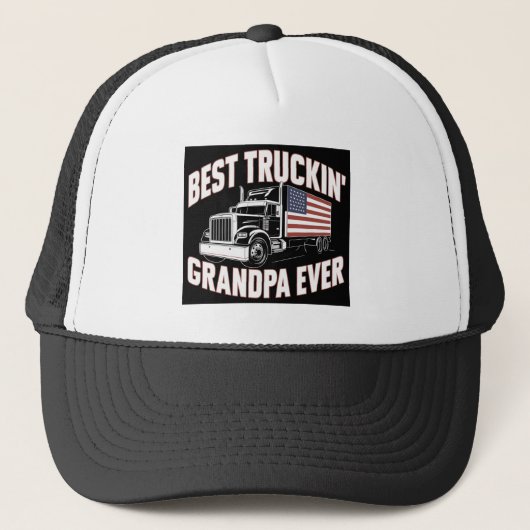 Casquette Meilleur Grand-Père Du Truckin (Devant)