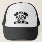 Casquette Meilleur Papa au monde de l'art du monde (Devant)