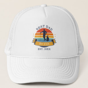 Casquette Meilleur Papa de Golf Par Coutume Rétro Anniversai
