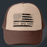Casquette Meilleur papa jamais American Flag Fête des pères<br><div class="desc">Meilleur papa jamais American Flag Fête des pères Cadeau Trucker Chapeau</div>