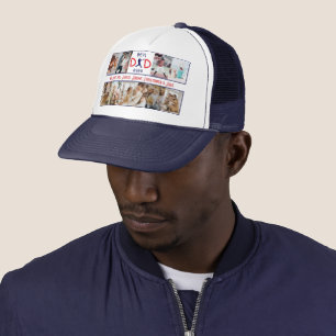 Casquette Meilleur papa Jamais Photo Collage Fête des pères