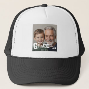Casquette Meilleur Papi du Monde Année de Fondation Photo du