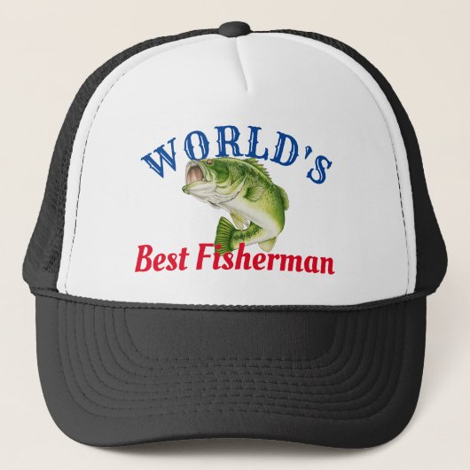 Casquette Meilleur pêcheur du monde (Devant)