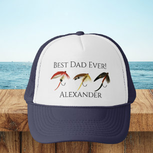 Casquette Meilleur Père Jamais ! Pêcheurs à la mouche Pêcheu