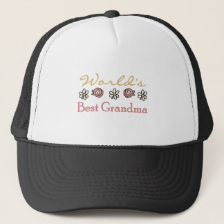 Casquette Meilleure grand-mère du monde Rose