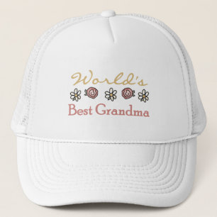 Casquette Meilleure grand-mère du monde Rose