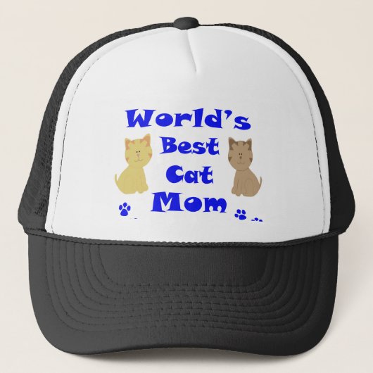 Casquette Meilleure maman de chat du monde (Devant)