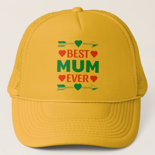 Casquette Meilleure maman jamais, Amour Mère's Day Cadeau (Devant)