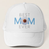 Casquette Meilleure maman jamais avec l'impression d'image d (Devant)