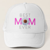 Casquette Meilleure maman jamais avec l'impression d'image d (Devant)
