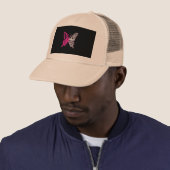 Casquette Meilleure sensibilisation au cancer du sein (En situation)