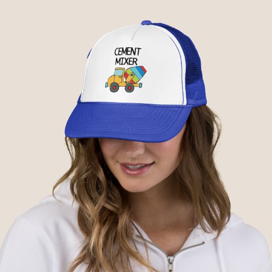 Casquette Mélangeur de ciment coloré (En situation)