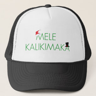 CASQUETTE MELE KALIKIMAKA    "JOYEUX NOËL" DANS LE HAWAÏEN