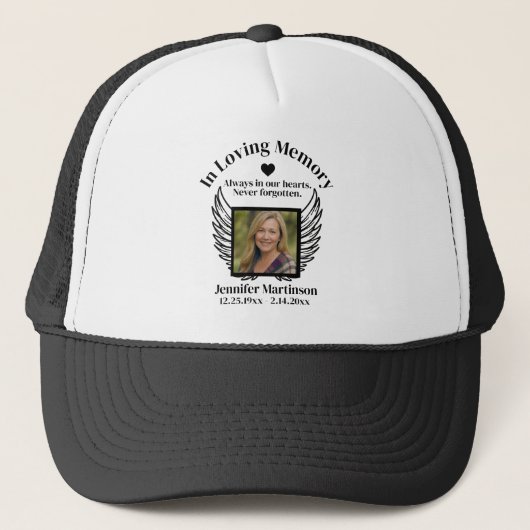 Casquette Mémorial | Ajouter une photo (Devant)