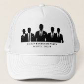 Casquette Men in Suits Bachelor Party White (Devant)