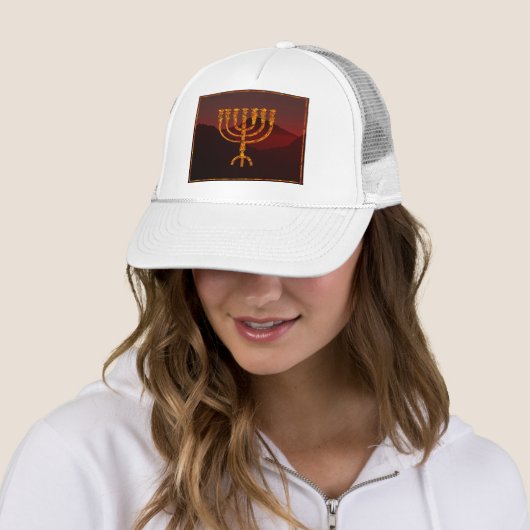 Casquette Menorah de Moshe (En situation)