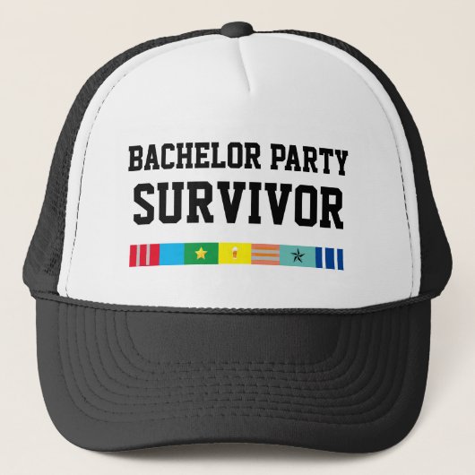 Casquette Mens Sports Novelty BACHELOR FÊTE SURVIVANT (Devant)