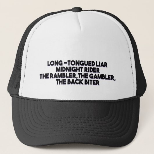 Casquette Menteur à la grande gueule (Devant)