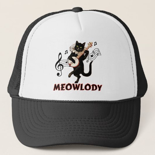 Casquette Meolody Cat Music Guitare (Devant)