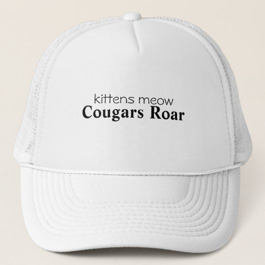 Casquette meow de chatons, hurlement de pumas (Devant)