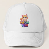 Casquette Meow Fun - Cute Smiling Cat Hat (Devant)