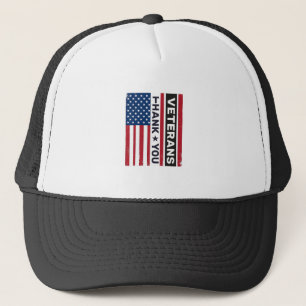 Casquette Merci aux vétérans - Conception vectorielle de dra