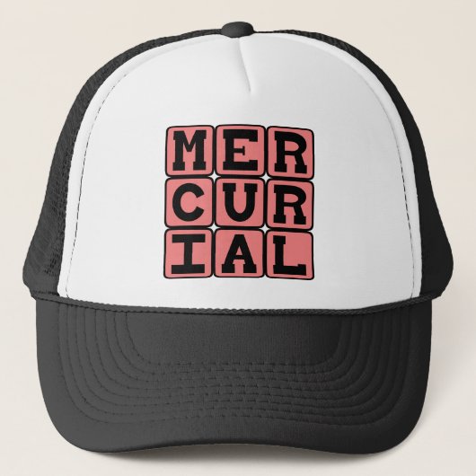 Casquette Mercuriel, Soudain et Imprévisible (Devant)