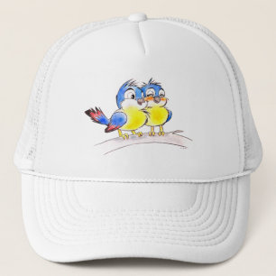 Casquette Merles Bleus sur une Branche