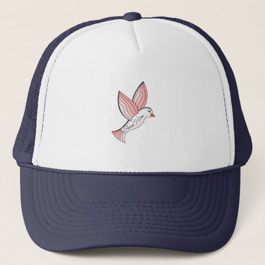 Casquette Merveilleux Peace and Love Dove (Devant)