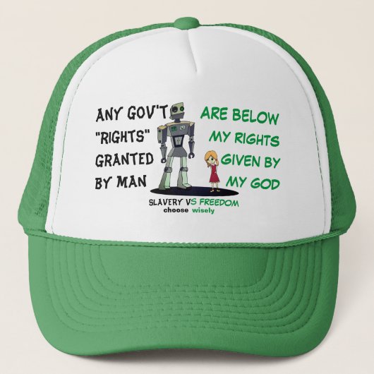 Casquette Mes droits Chapeau de camion (Devant)