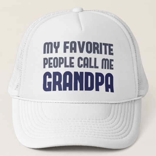 Casquette Mes personnes préférées m'appellent grand-papa (Devant)
