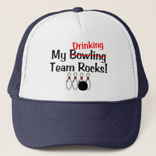 Casquette Mes roches d'équipe de bowling (boire)