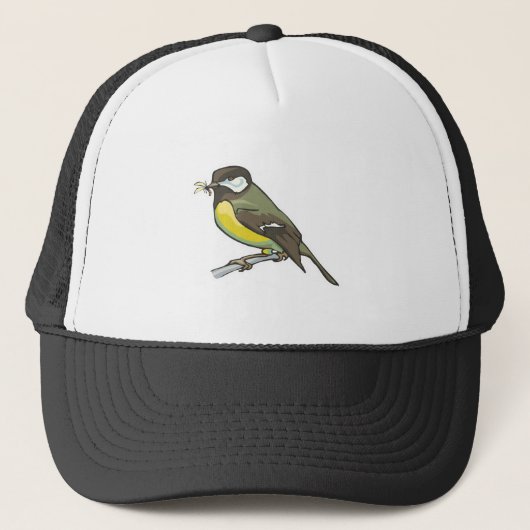 Casquette mésange oiseau (Devant)