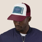 Casquette Message d'amour - John 3-16 - Maroon et blanc (En situation)