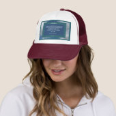 Casquette Message d'amour - John 3-16 - Maroon et blanc (En situation)