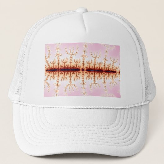 Casquette Mesure sismique - Art fractal (Devant)