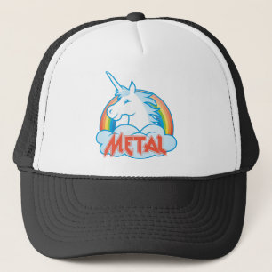 Casquette métal-licorne