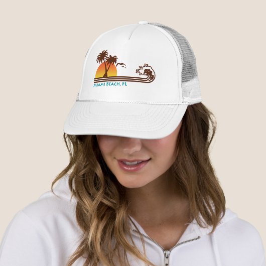 Casquette Miami Beach (En situation)