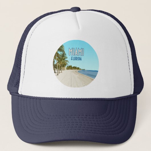 Casquette Miami Beach Florida Vintage (Devant)